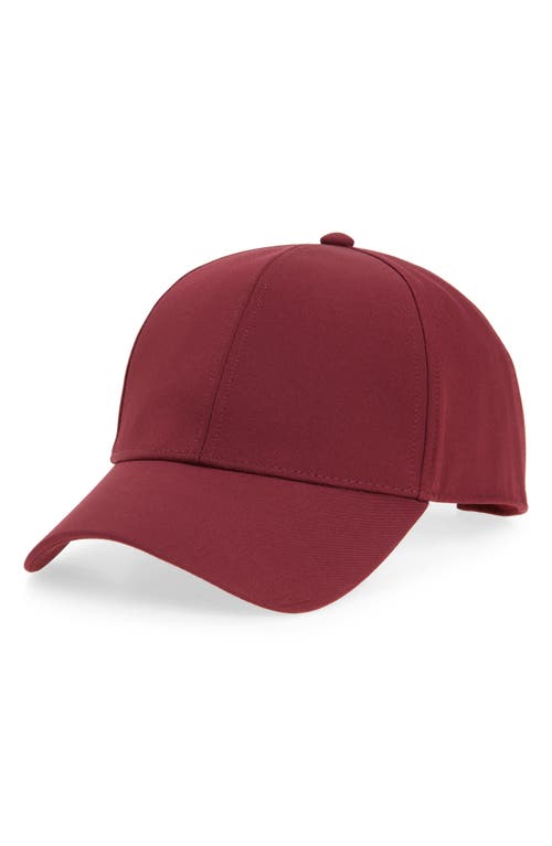 Nordstrom Adjustable Baseball Cap In Burgundy