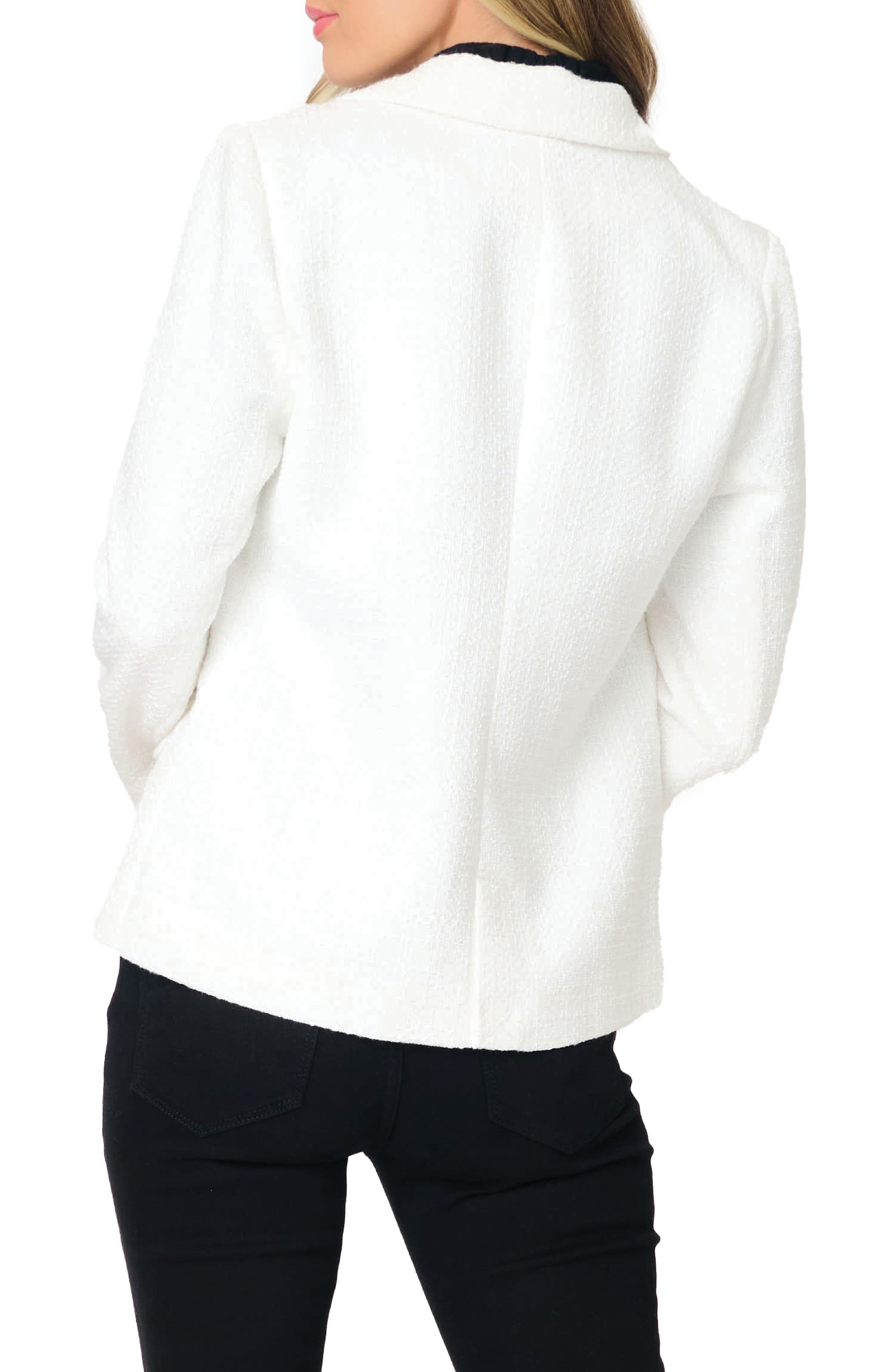 Double Breasted Boucle Blazer - image 2
