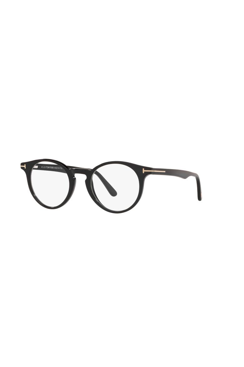 48mm Round optical glasses, Main, color, Black