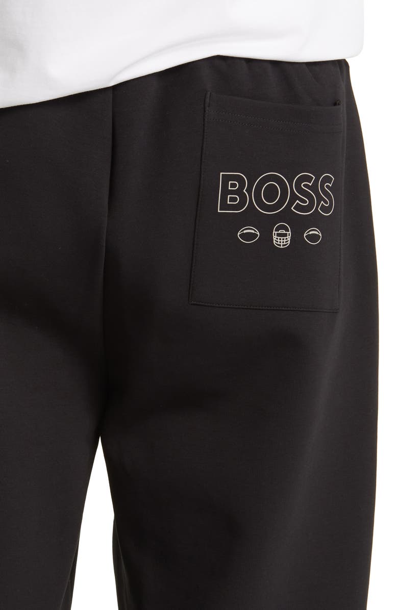 BOSS x NFL Cotton Blend Joggers, Alternate, color, Detroit Lions Black