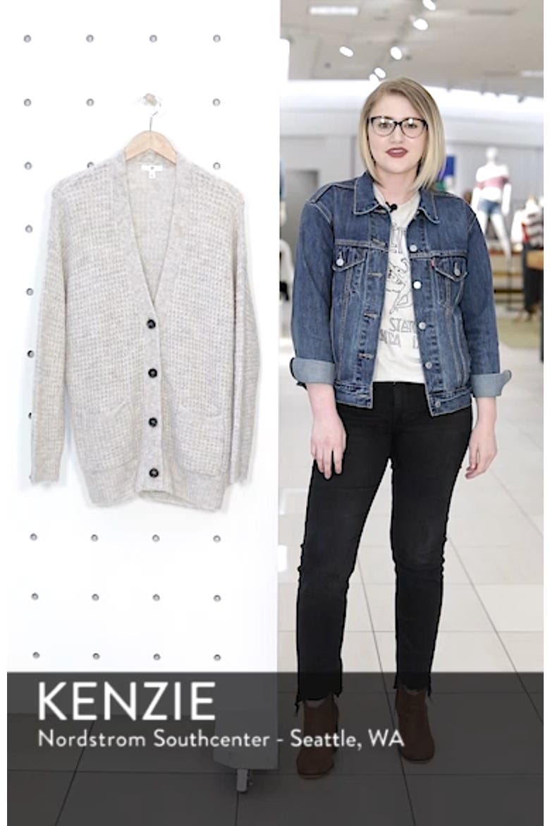 Oversized Waffle Stitch Cardigan video