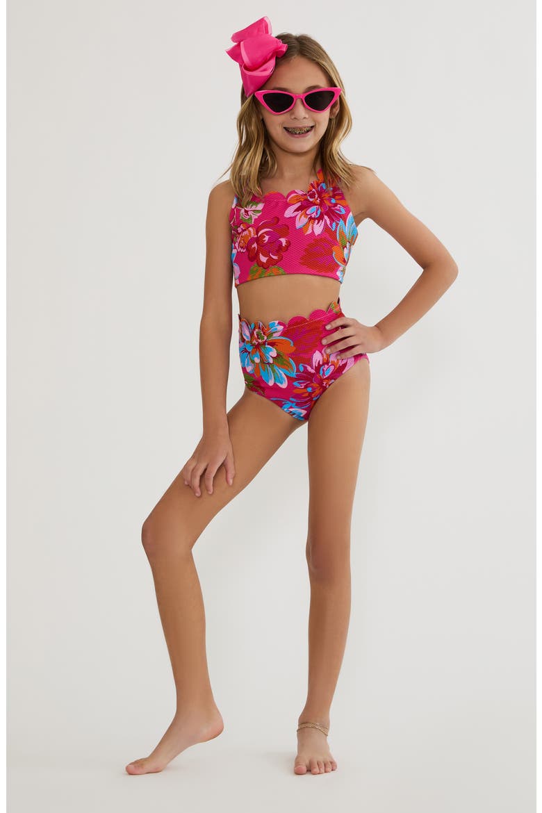 Kids' Little Madison Bea Two-Piece Swimsuit, Main, color, SUGAR BLOOM
