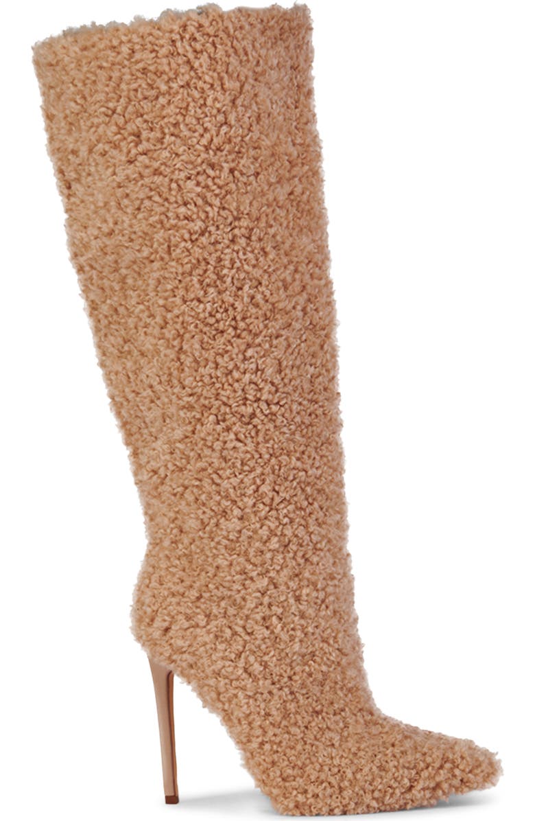 AZALEA WANG Paityn Faux Shearling Knee High Boot, Alternate, color,