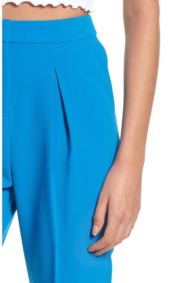 Clara Peg Belted Trousers, Alternate, color, COBALT