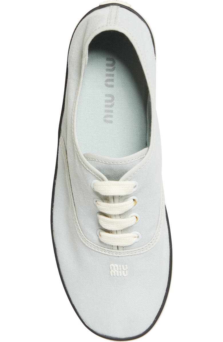 Miu Miu Low Top Canvas Sneaker, Alternate, color, Blue