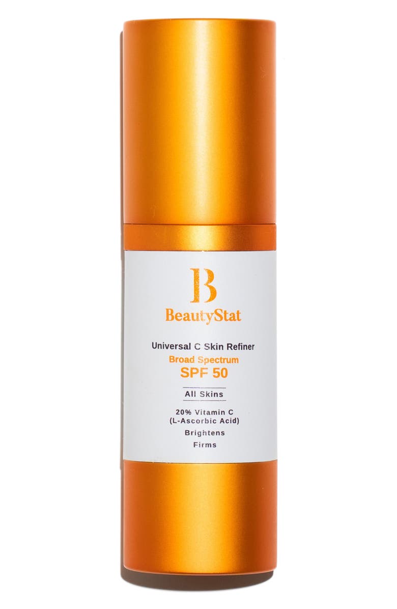 BeautyStat Universal C Skin Refiner Vitamin C Serum + SPF 50 Mineral Sunscreen, Main, color, 