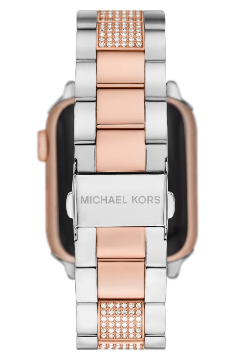 Michael Kors Bradshaw Pavé Crystal 20mm Apple Watch<sup>®</sup> Bracelet Watchband, Alternate, color, 