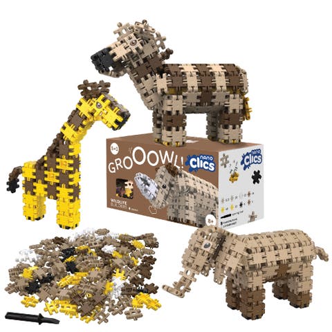 Nano Clics Wildlife 250, construction toys for children ages 8 and up, creative educational toys in a 250 piece set, building blocks for girls and boys, durable toys