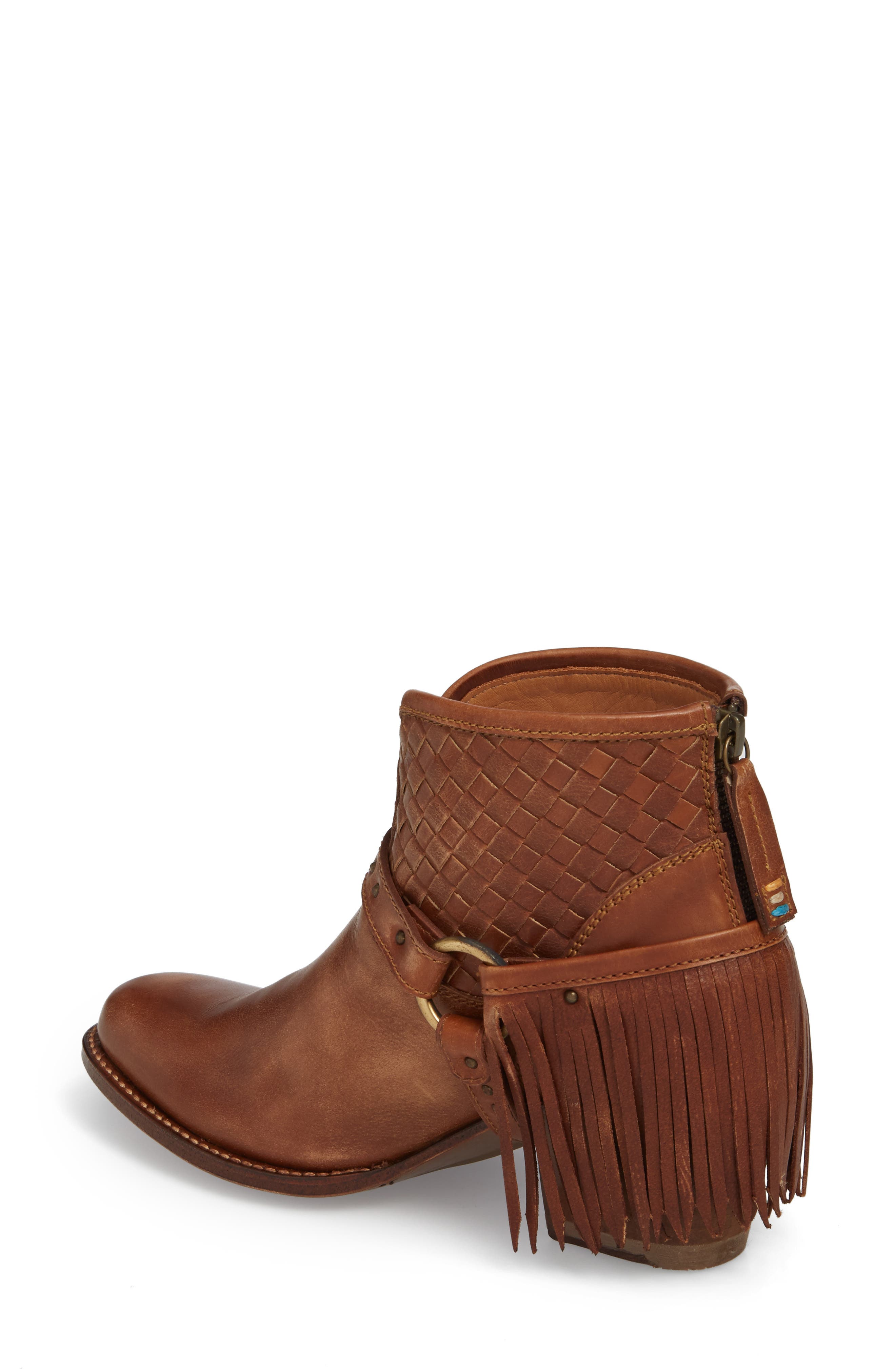 Serra Harness Bootie, Alternate, color, COGNAC LEATHER