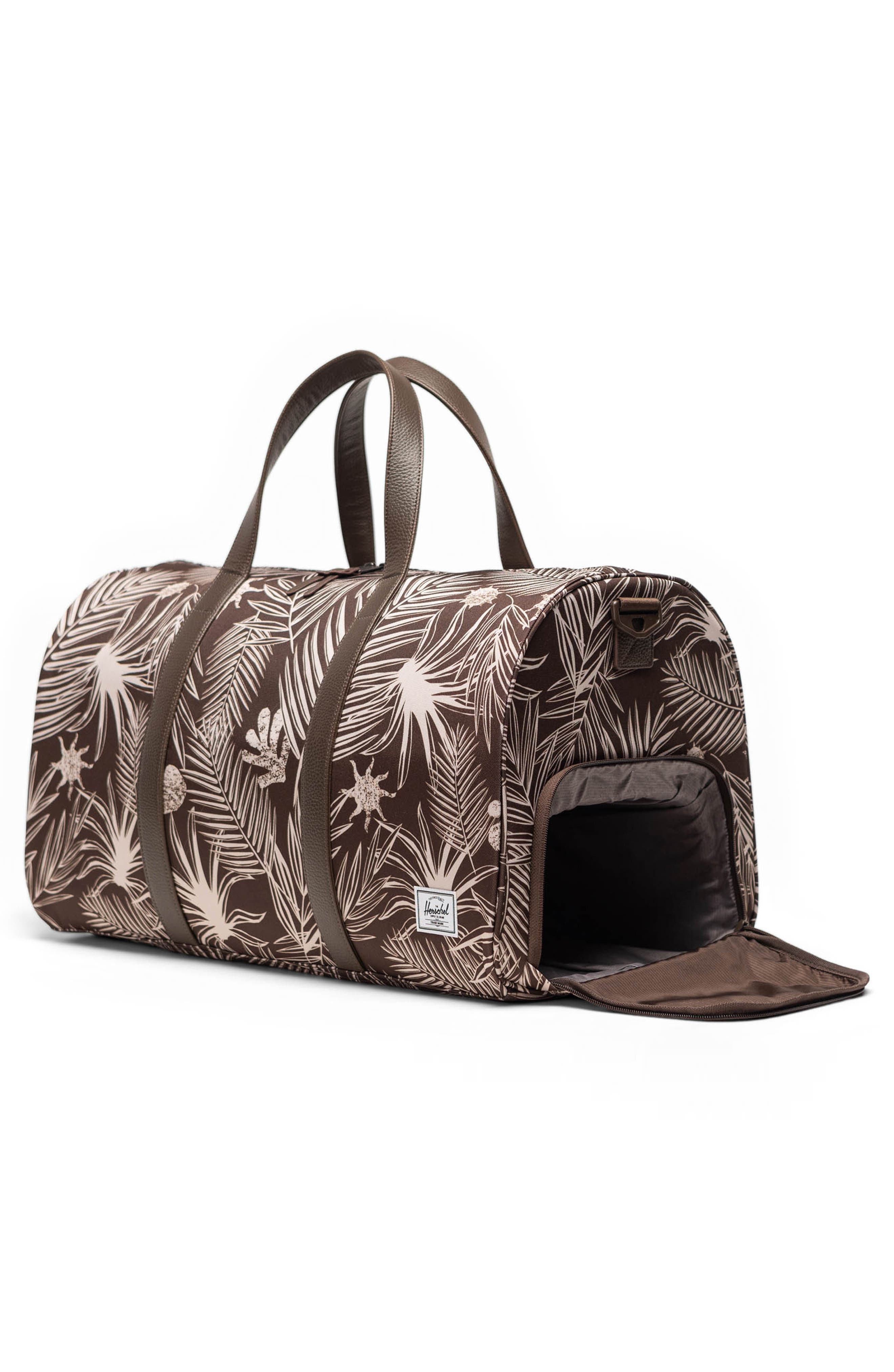 Herschel Supply Co. Novel Duffle Bag, Alternate, color, Tropical Foliage