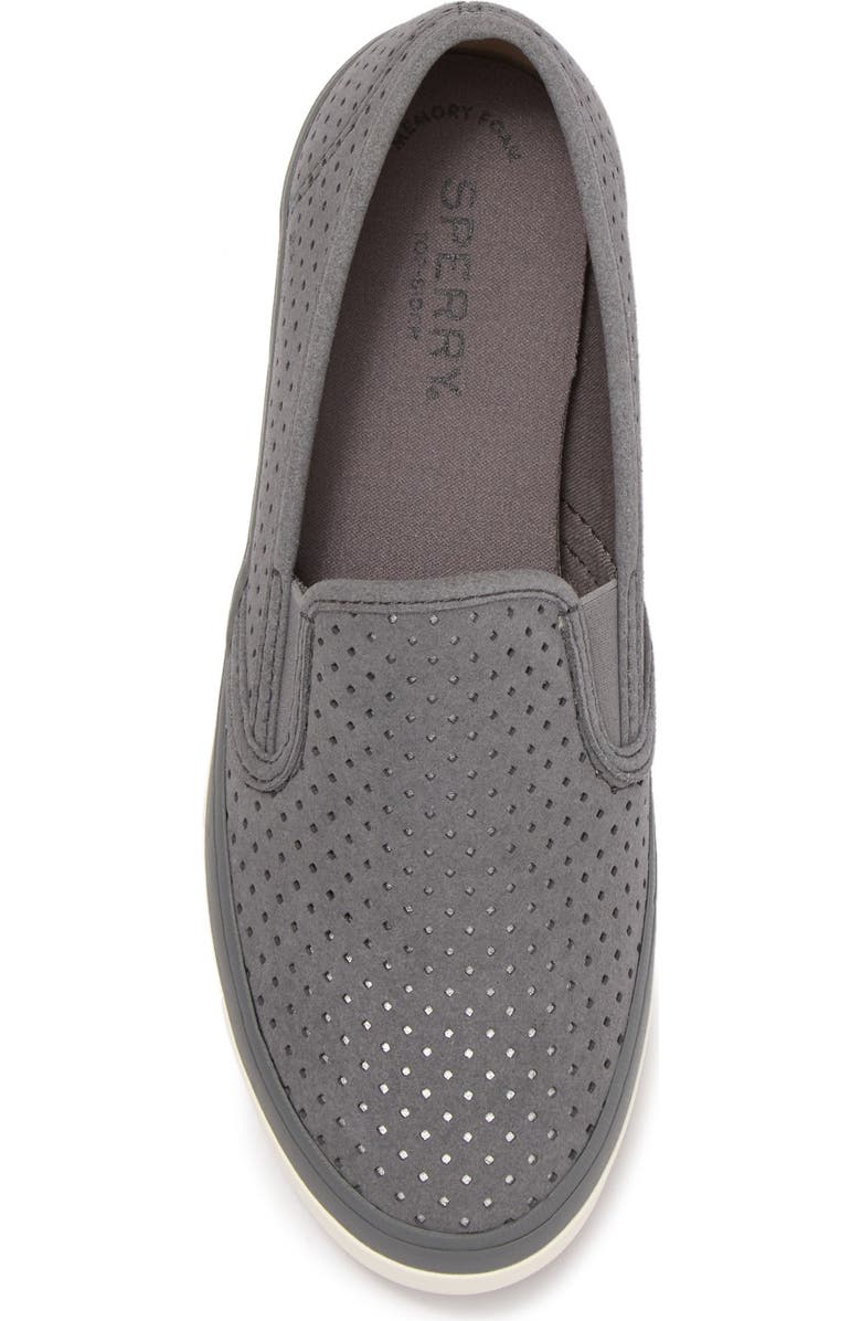 SPERRY TOP-SIDER<sup>®</sup> Sperry Seaside Perforated Varsity Slip-On Sneaker, Alternate, color,