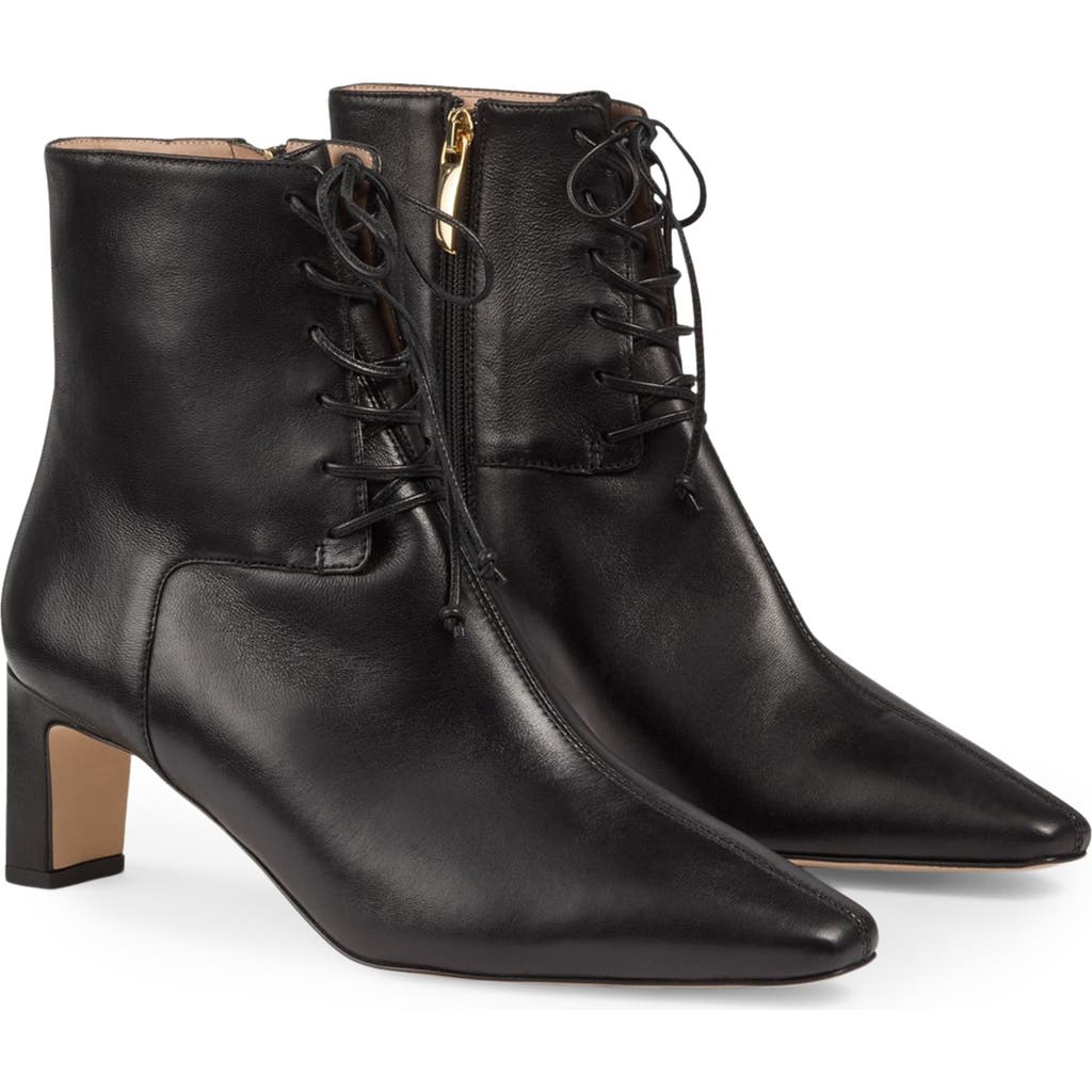 Lk Bennett Betty Block Heel Bootie In Black