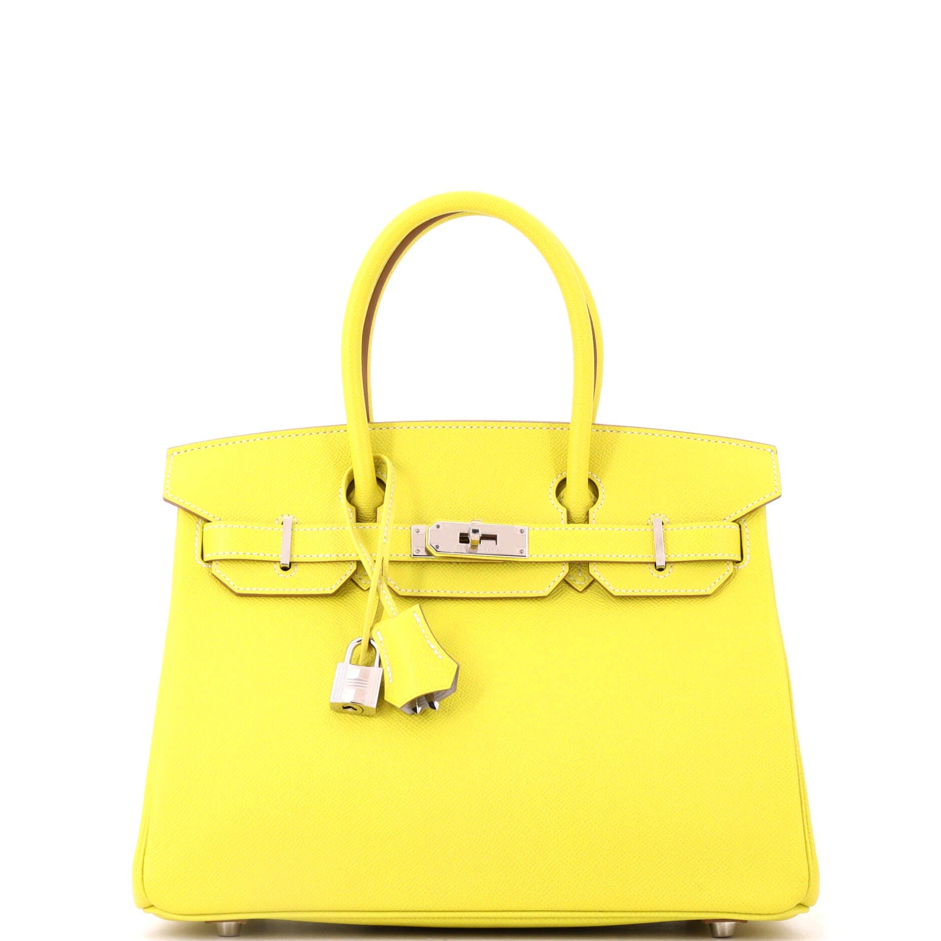 Candy Birkin Bag Epsom 30, Main, color, Yellow