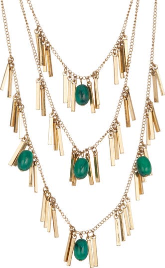 Layers of Fun Metal Fringe Necklace