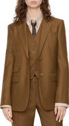 Burberry Wool Mohair Tailored Jacket