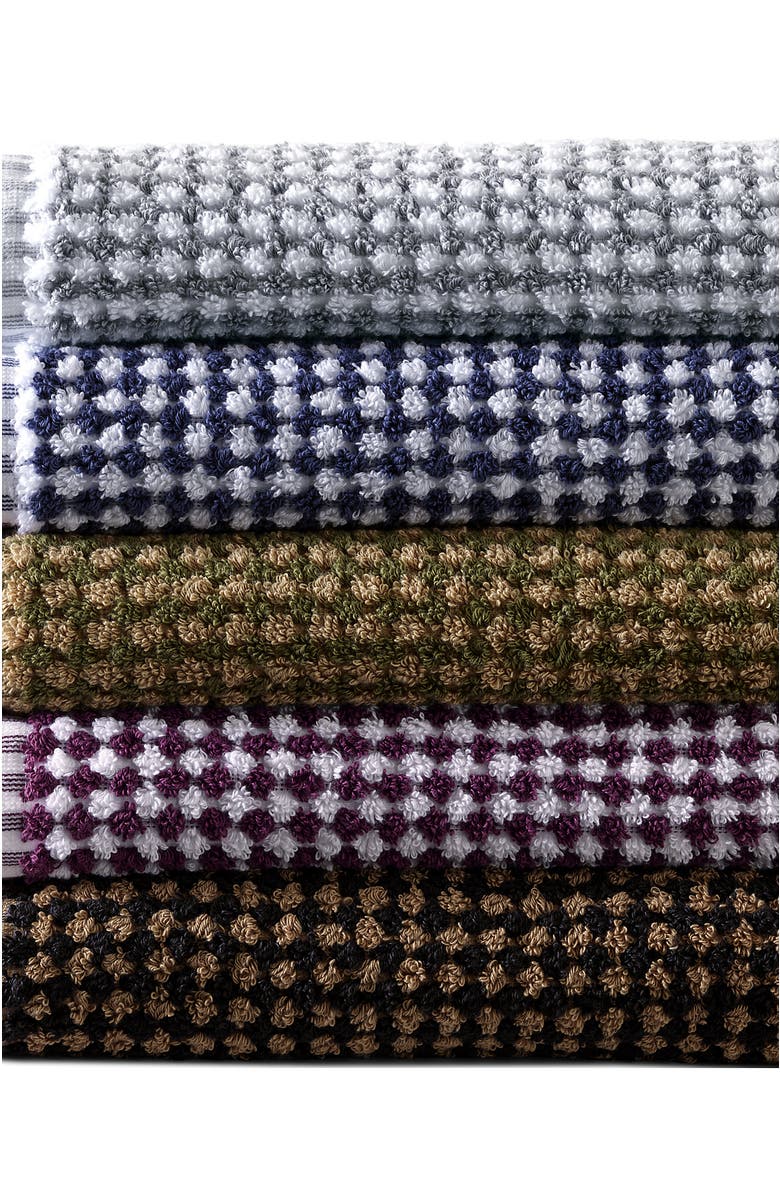 Lands' End Turkish Quick-Dry Cotton Textured Gingham Bath Towel, Alternate, color, 