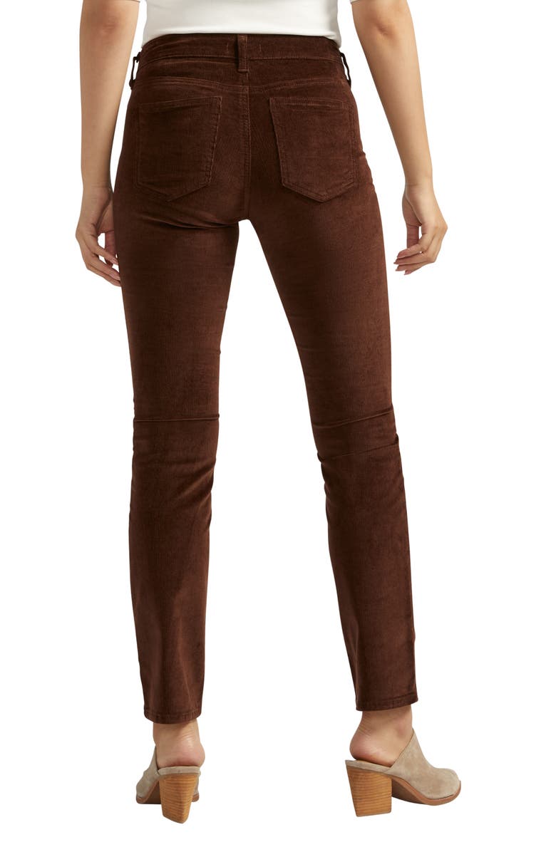 Silver Jeans Co. Suki Straight Leg Corduroy Pants, Alternate, color, Chocolate