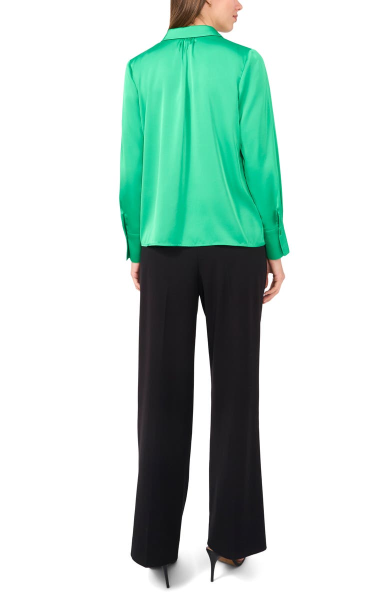 Halogen<sup>®</sup> Satin Button-Up Shirt, Alternate, color, 