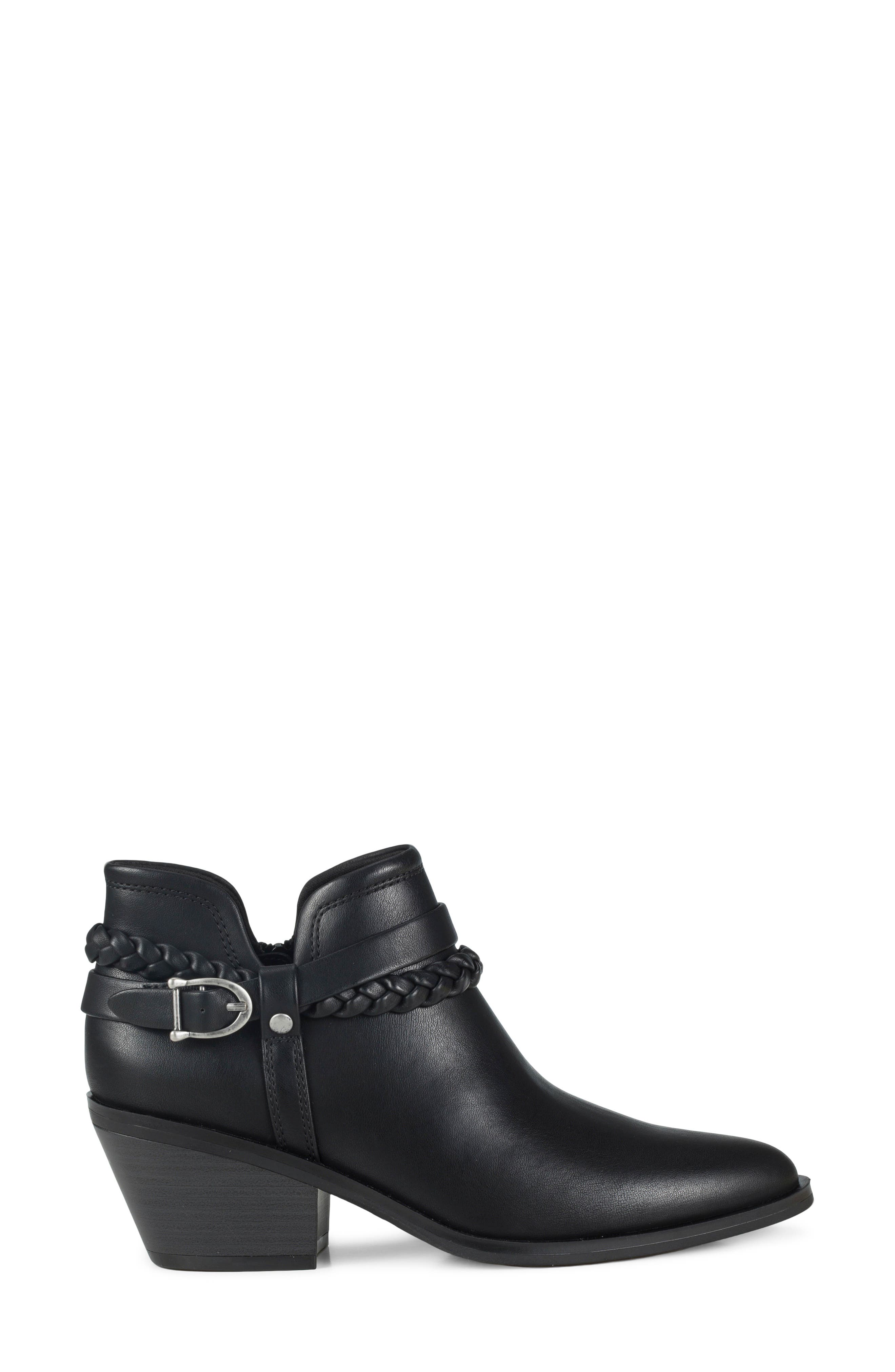 Daisie Block Heel Ankle Bootie, Alternate, color, BLACK