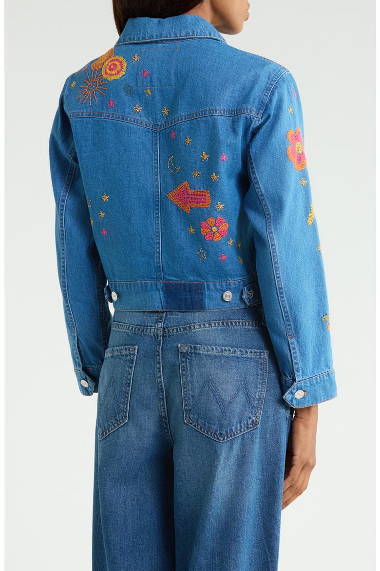The Heyday Cropped Embroidered Jacket, Alternate, color, HODGEPODGE
