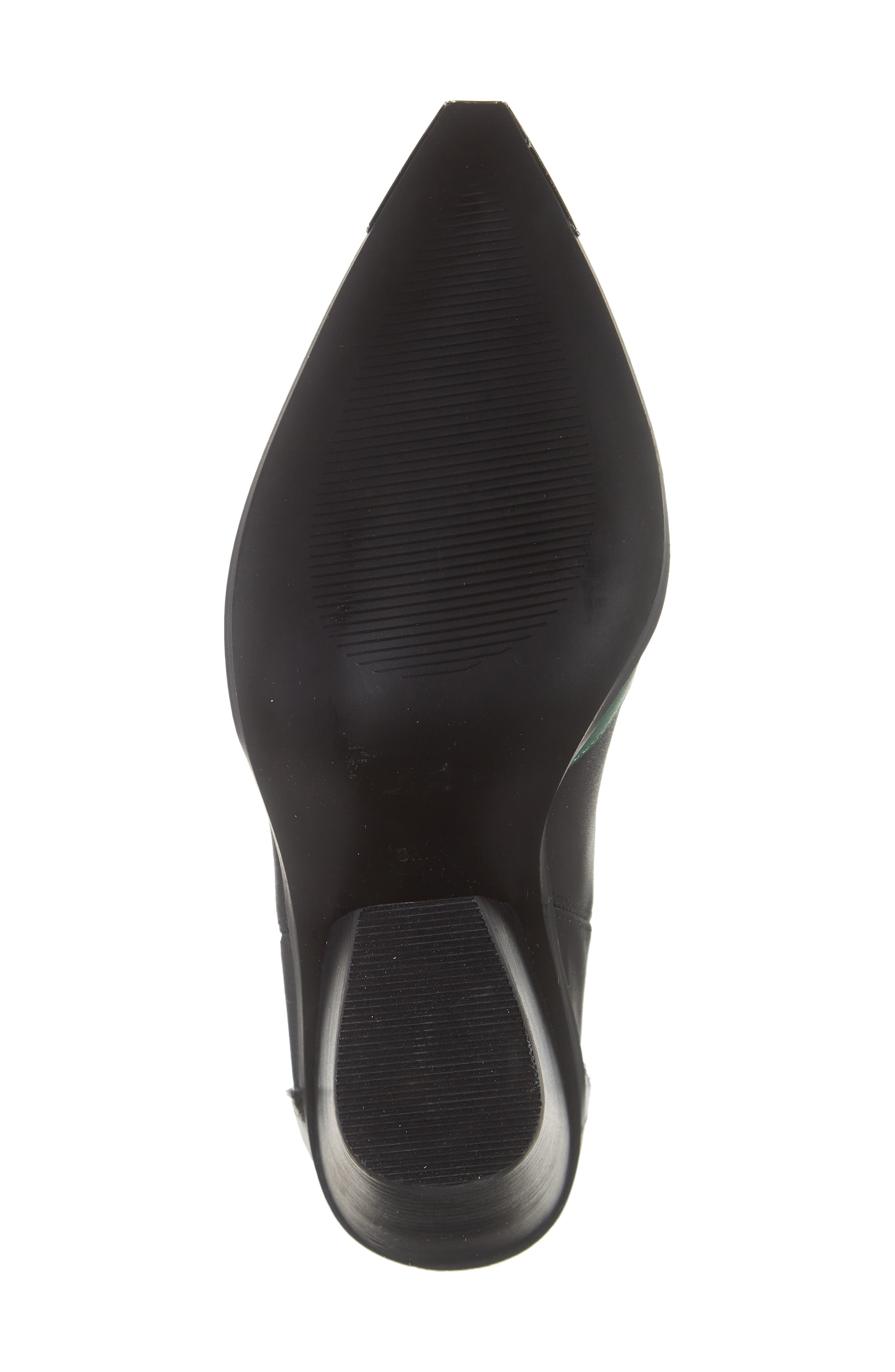 Steve Madden Trim Pointed Toe Western Bootie, Alternate, color, 