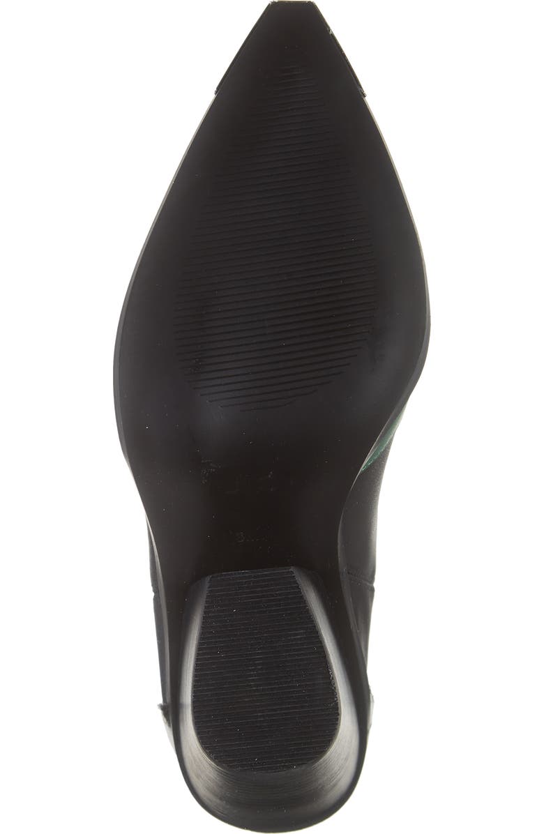 Steve Madden Trim Pointed Toe Western Bootie, Alternate, color,