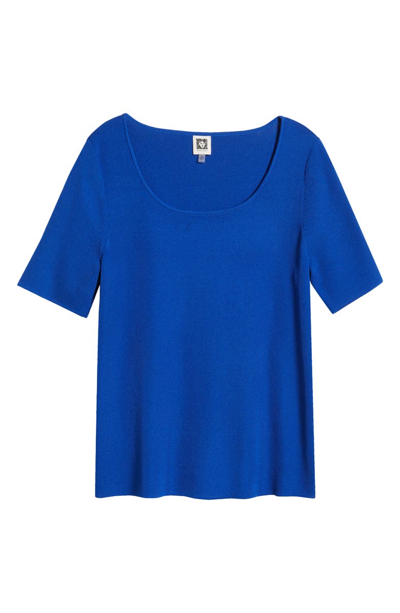 Anne Klein Short Sleeve Sweater, Alternate, color, 