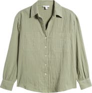 Topshop Casual Cotton Button-Up Shirt