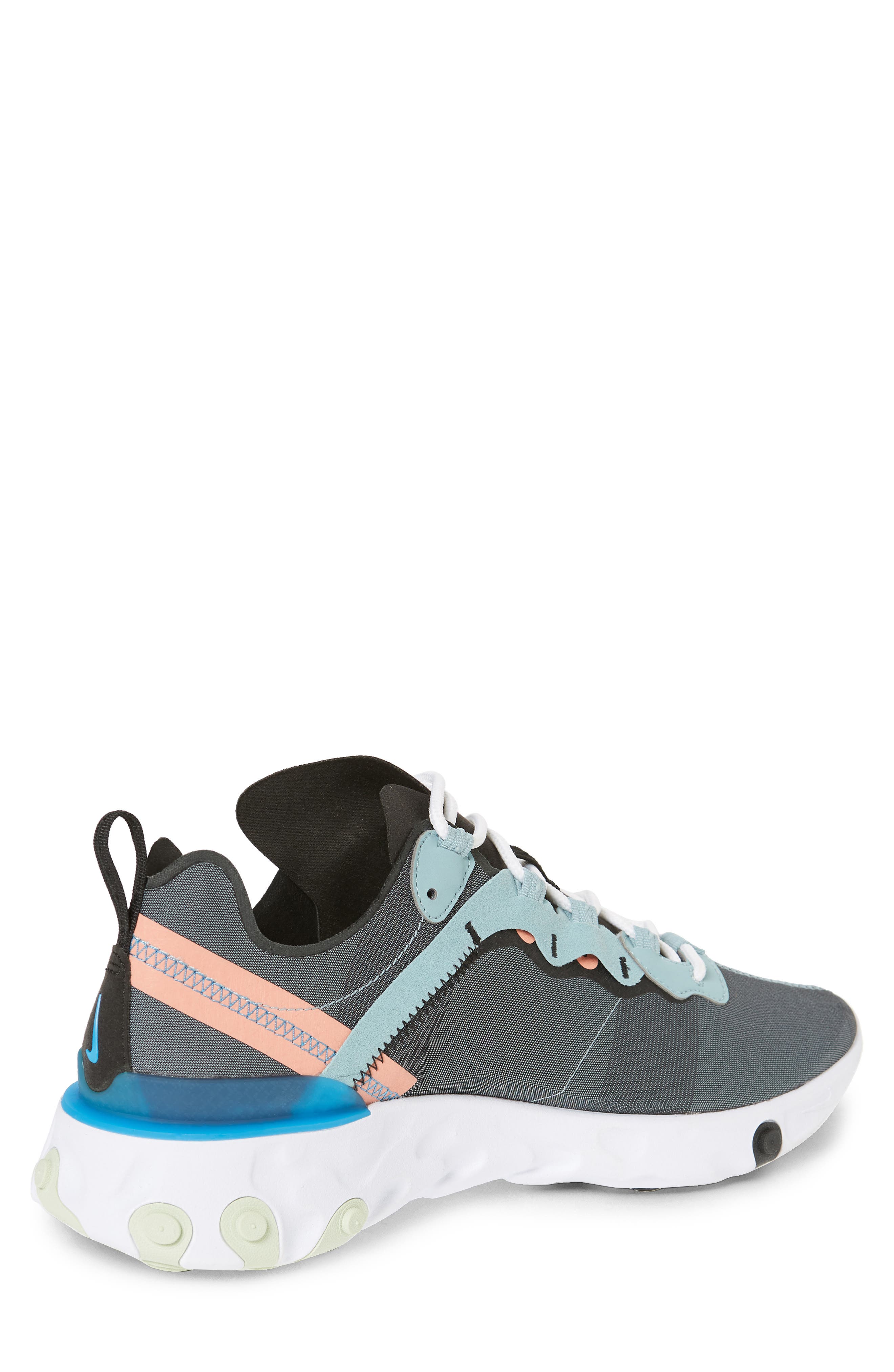 React Element 55 Sneaker, Alternate, color, OCEAN CUBE/ BLACK/ PINK QUARTZ