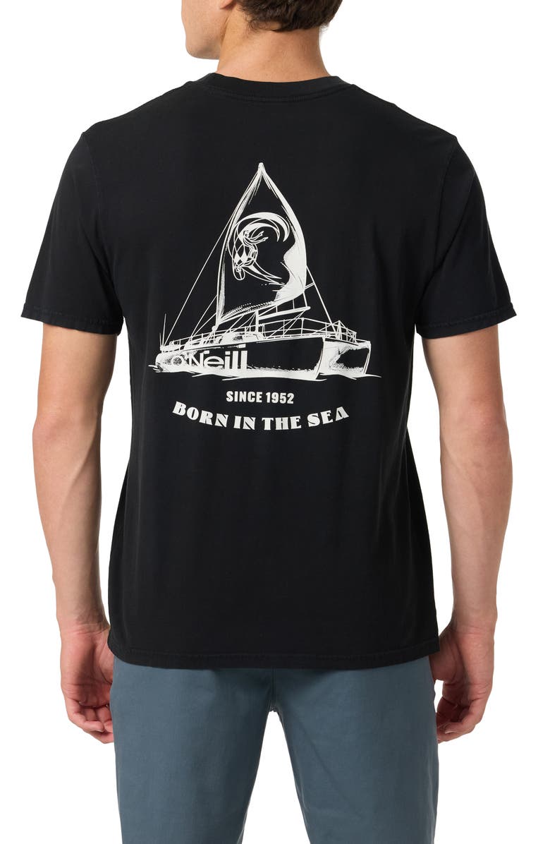 O'Neill OG Catamaran Graphic T-Shirt, Alternate, color, Black