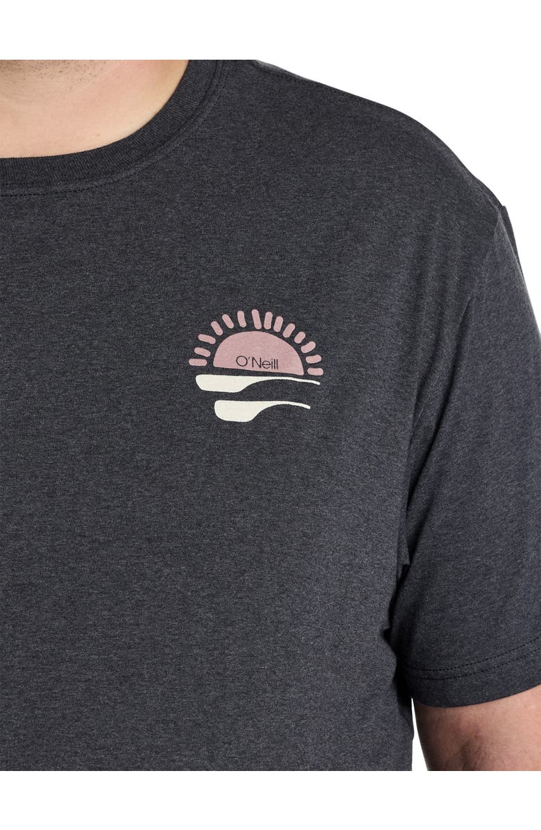 O'Neill Big & Tall Barrel Ride Graphic Tee, Alternate, color, Black Char Heather