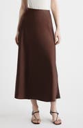 Anne Klein A-Line Satin Skirt