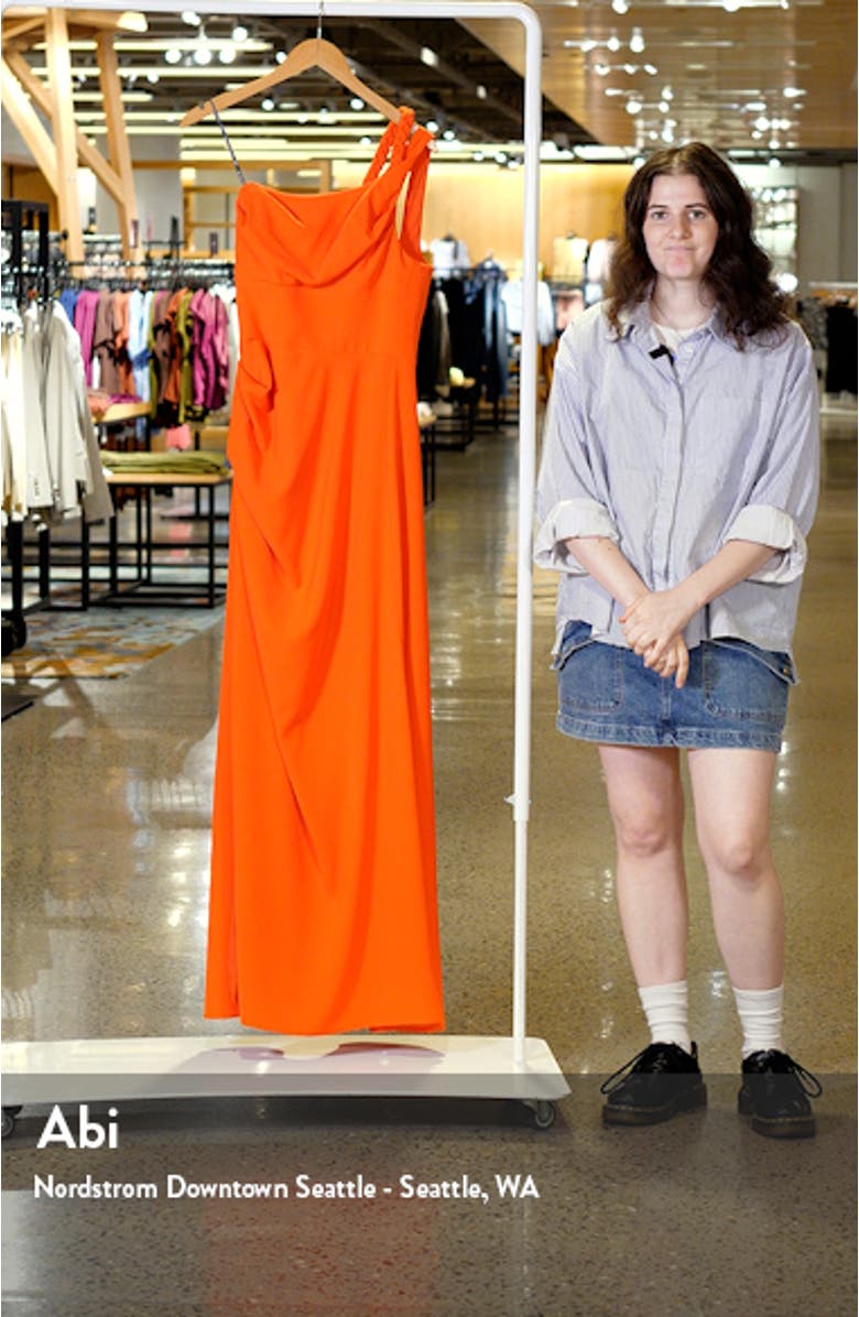 Marion One-Shoulder Gown, sales video thumbnail