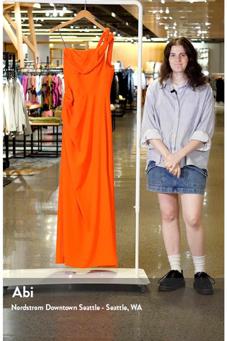Marion One-Shoulder Gown video