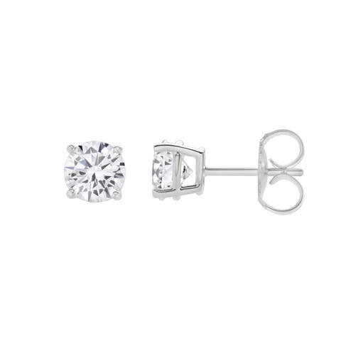Valeria 1.5 Ct TW Lab Grown Round Diamond Studs 14K Gold Earrings