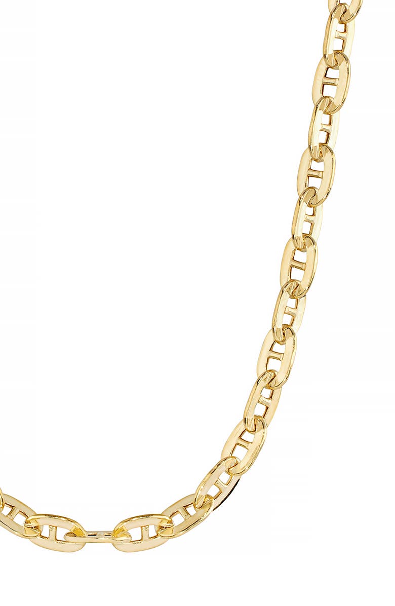 ATHRA LUXE Mariner Chain Link Necklace, Alternate, color, Gold