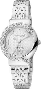 Roberto Cavalli by Franck Muller Snake Bracelet Watch, 30mm