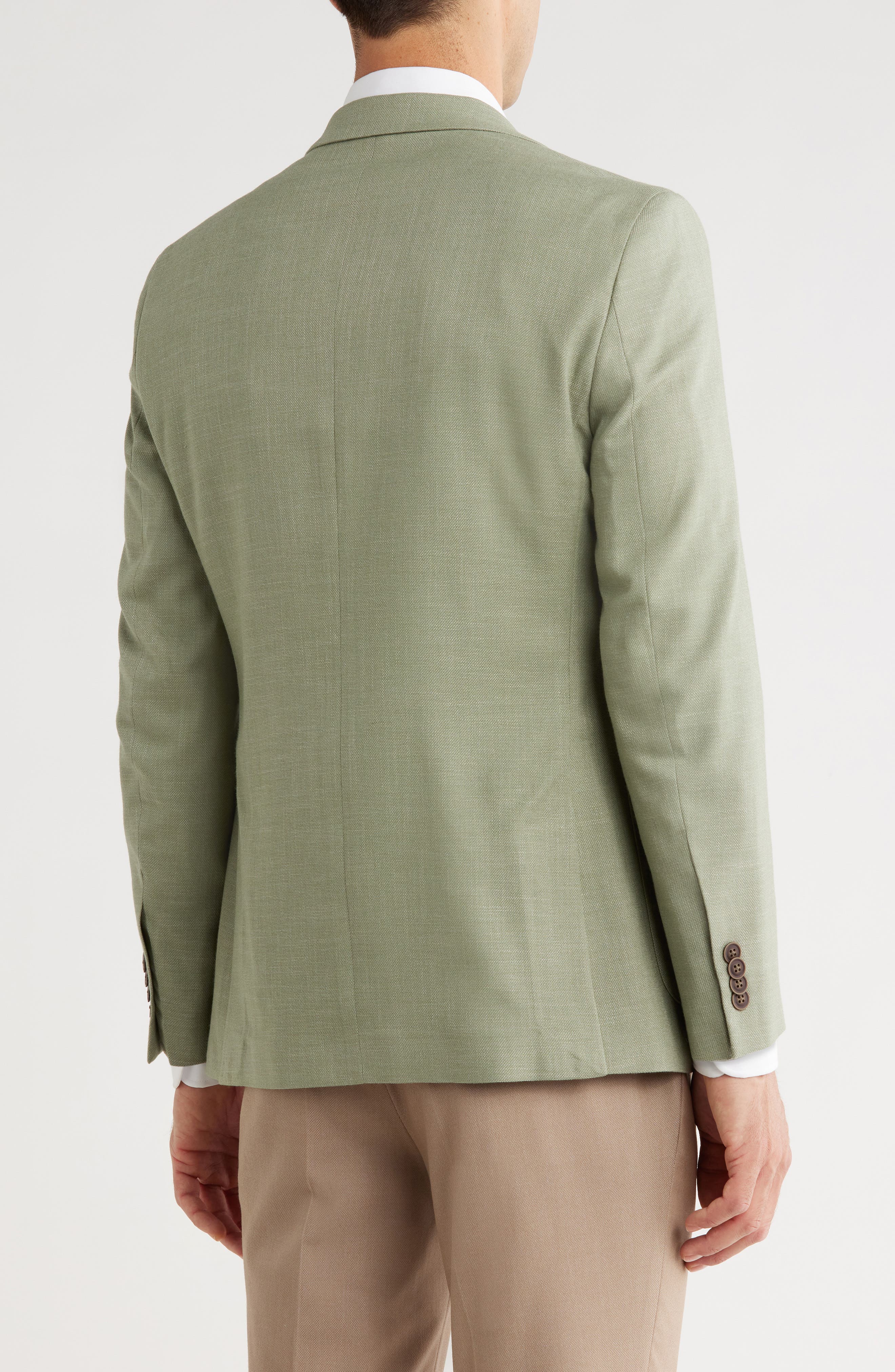 Green Structure Weave Sport Coat - image 2