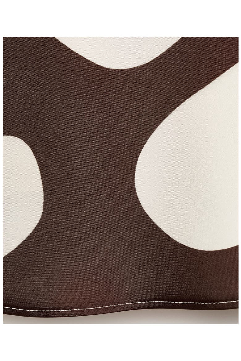 Just Print Sleeveless Minidress, Alternate, color, BROWN