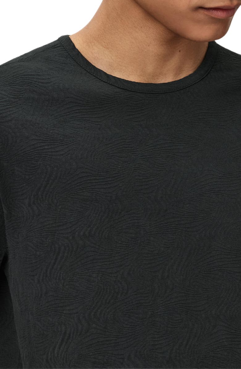 John Varvatos Blaise Wave Organic Cotton T-Shirt, Alternate, color, Black