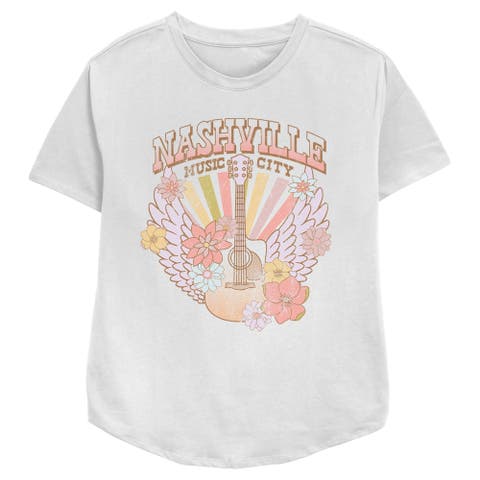 Women's Lost Gods Distressed Nashville Music City Graphic Tee