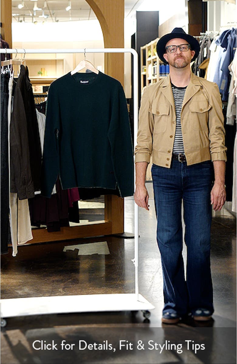 Essential Patch Wool Crewneck Sweater, sales video thumbnail