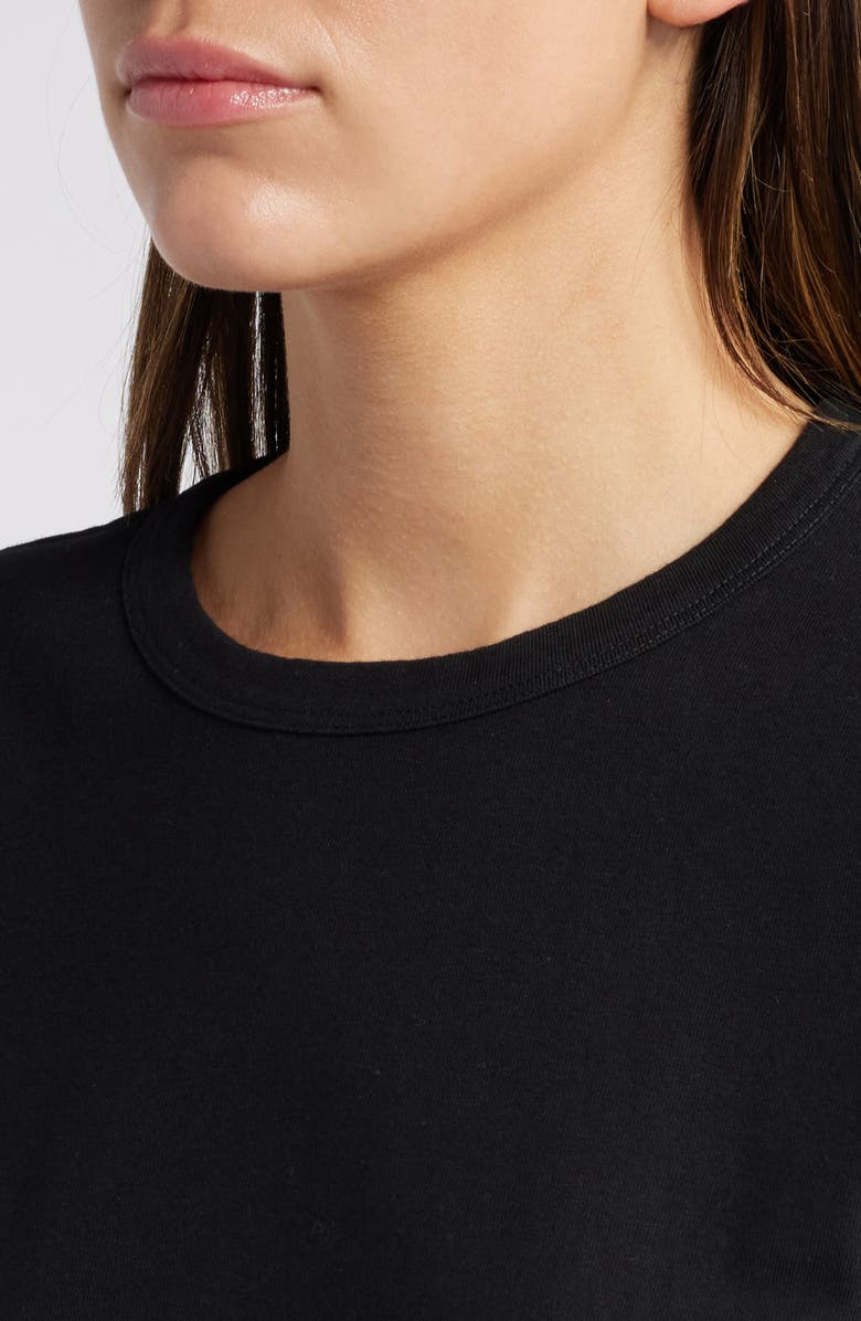 Madewell Perfect Crewneck T-Shirt, Alternate, color, Jet Black