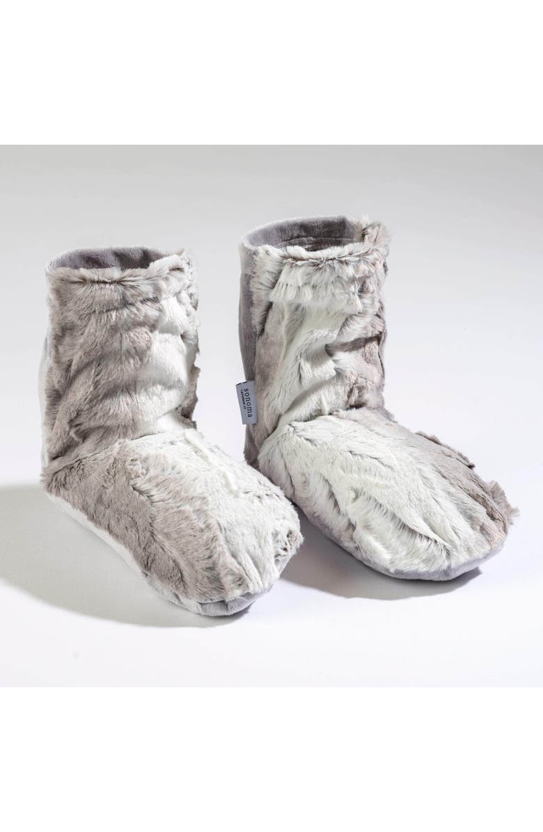 Sonoma Lavender Lavender Spa Booties, Alternate, color, Angora Platinum
