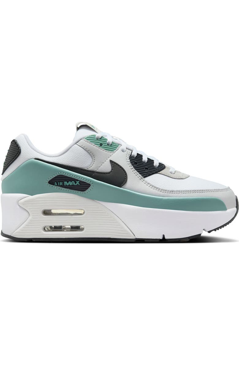 Nike Air Max 90 LV8 Platform Sneaker, Alternate, color, White/ Anthracite/ Cannon