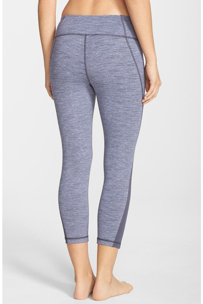 'Live In - Streamline' Slim Fit Space Dye Capris, Alternate, color, GREY SLATE