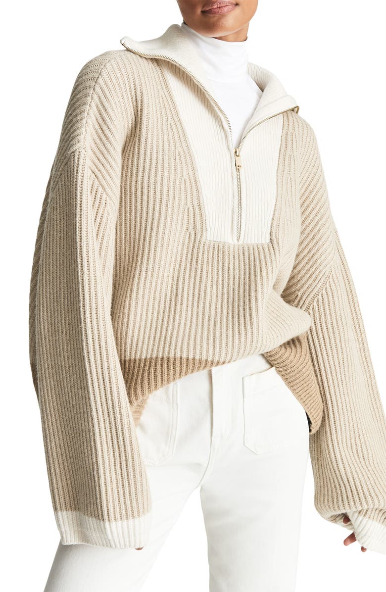 Reiss Jackie Wool & Cotton Blend Sweater, Main, color, 