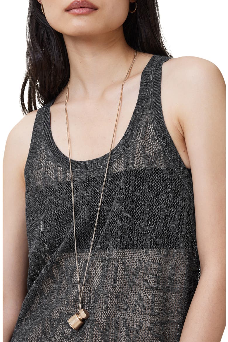 Kaito Open Stitch Tank, Alternate, color, CARBON GREY