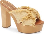 Dolce&Gabbana Raffia Platform Sandal