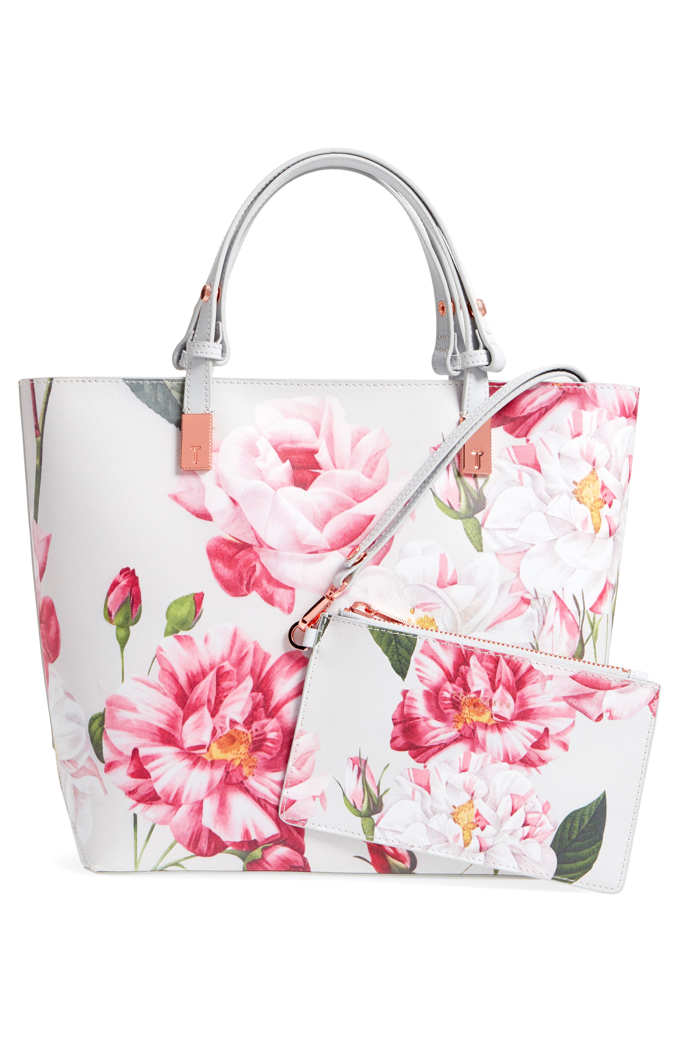 Ted Baker London Adjustable Handle Leather Tote, Alternate, color, 